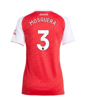 Billige Fotballdrakt Arsenal Cristhian Mosquera #3 Replika Hjemmedrakt Dame 2025-26 Kortermet Billige Fotballdrakt Arsenal Cristhian Mosquera #3 Replika Hjemmedrakt Dame 2025-26 Kortermet